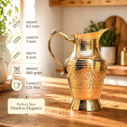Brass Water Jug (8.5 Inch)