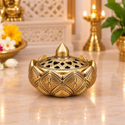 Brass Louts Dhoop Dani & Incense Holder