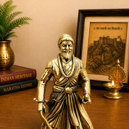 Brass Lightweight Chatrapati Shivaji Maharaj Idol