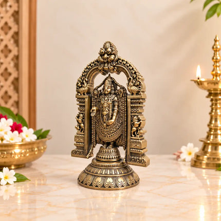 Brass Tirupati Balaji/Venkateshwar lightweight Idol