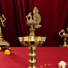 Brass Dana Peacock Samai Lamp Pair