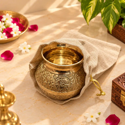 Brass Pooja Potli Gift Hamper: Bulk Corporate Gifting