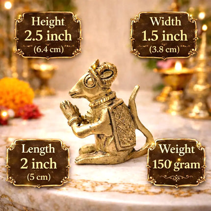 Brass Mushak / Rat Idol (2.5 Inch)