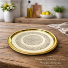 Brass Thali (9 Inch)