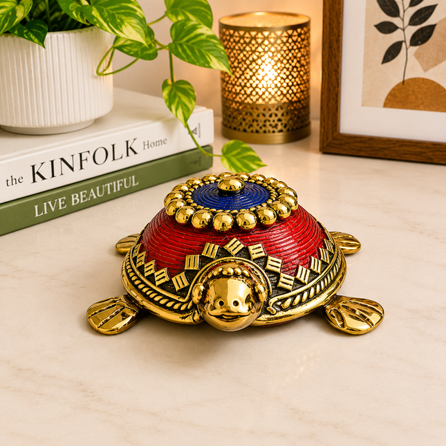 Brass Dhokra Tortoise Vastu/Feng Shui