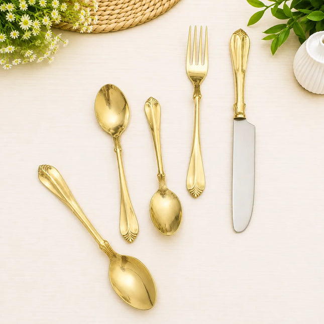 Brass Cutlery Set (Set Of 5)