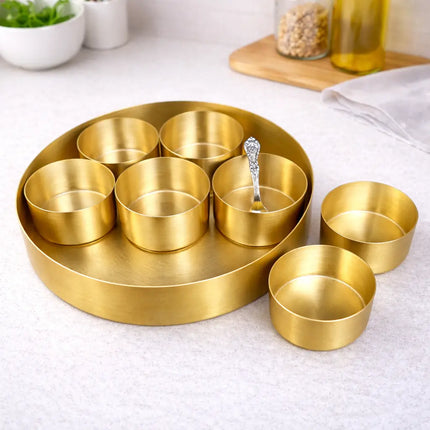 Brass Matt Finish Masala Daani / Spice Box (2.5 Inch)