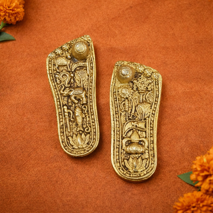 Brass Charan Paduka Set (3 Inch)