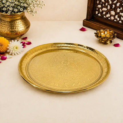 Elegance Handcrafted Pooja Thali