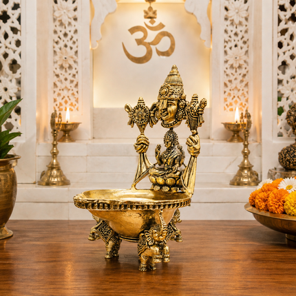 Brass Balaji Lakshmi Lightweight Diya