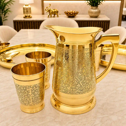 Brass Luxury Dinner Serving Set