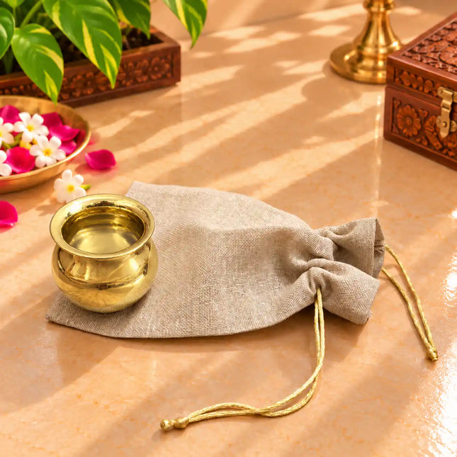 Brass Pooja Potli Gift Hamper: Bulk Corporate Gifting