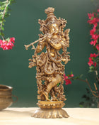 Brass Lord krishna Statue (26.5 Inch)