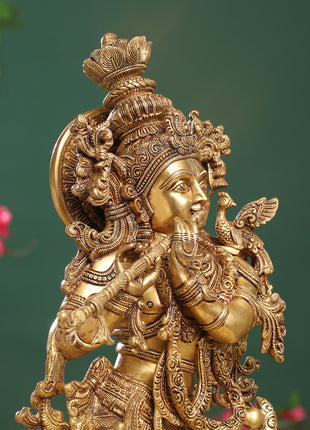 Brass Lord krishna Statue (26.5 Inch)