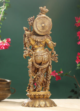 Brass Lord krishna Statue (26.5 Inch)