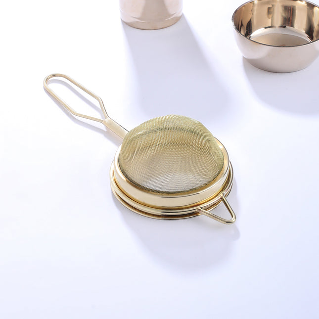 Brass Tea Strainer with Handle (9.5 Inch)
