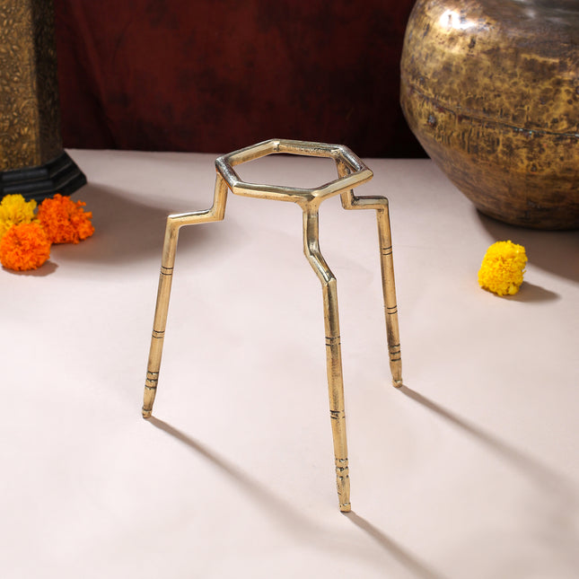 Brass Tipai – Handcrafted Traditional Stand for Pooja & Décor