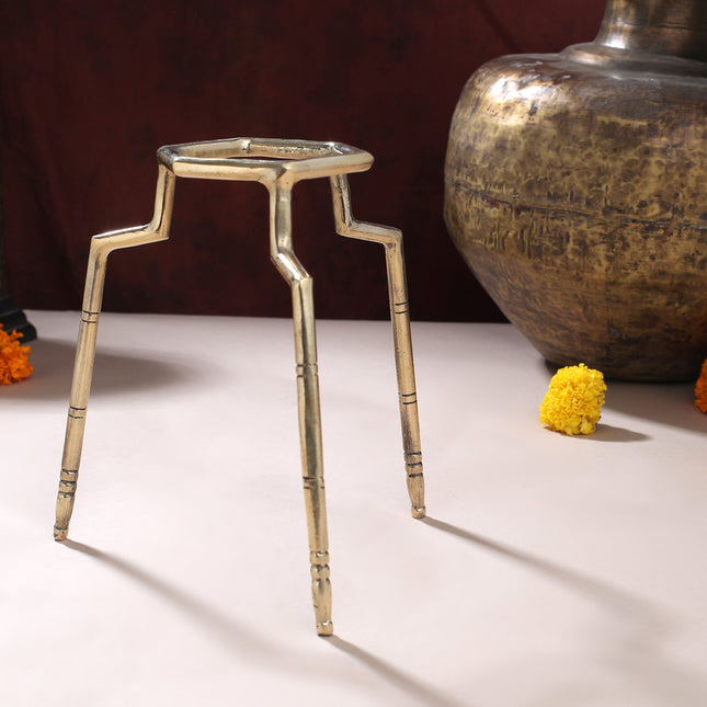 Brass Tipai – Handcrafted Traditional Stand for Pooja & Décor