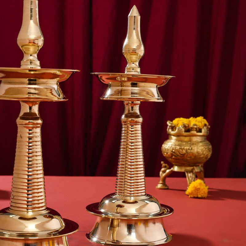 Brass Traditional Samai/Diya Pair
