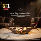 Brass Dhokra Fish Tray (5.5 Inch)