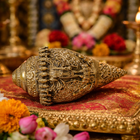 Brass Vishwaroopam Vishnu Conch (4.5 Inch)
