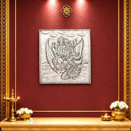 Garuda Silver Plated Copper Wall Hanging