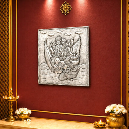 Garuda Silver Plated Copper Wall Hanging