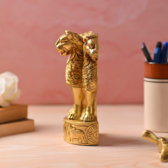 Brass Ashok Stambh – Emblem of Pride and Heritage (6.5 Inch)