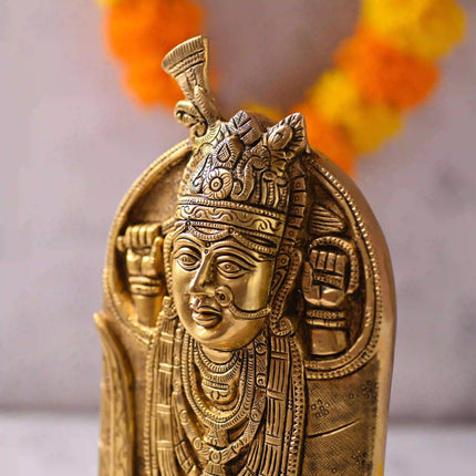 Brass Handcrafted Aashapura Maa Idol (9.8 Inch)