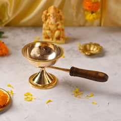 Pooja Perfection with Brass Spoons- Shop Now!