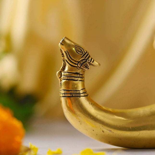 Brass Nandi Gangajali (8 Inch)