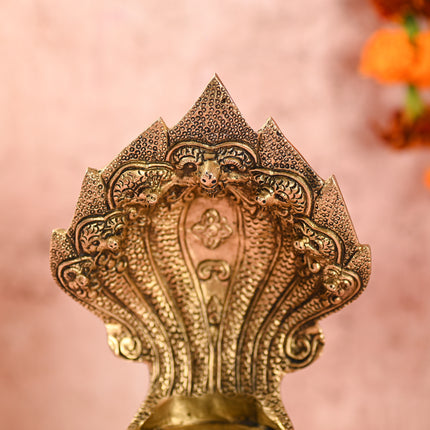 Brass Vintage Sheshnaag idol (9.8 Inch)