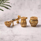 Brass Tabla, Dugi And Sitar Decor Set (3 Inch)