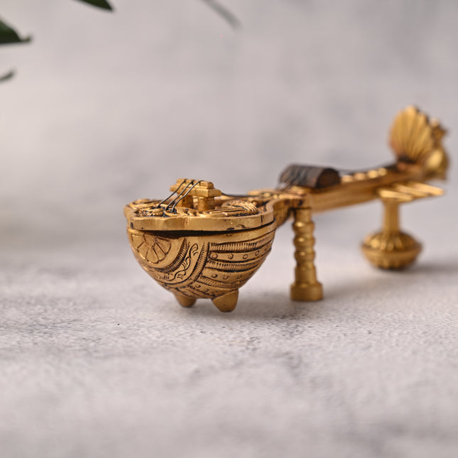 Brass Decorative Musical Instrument Set of 3 – Traditional Handcrafted Art