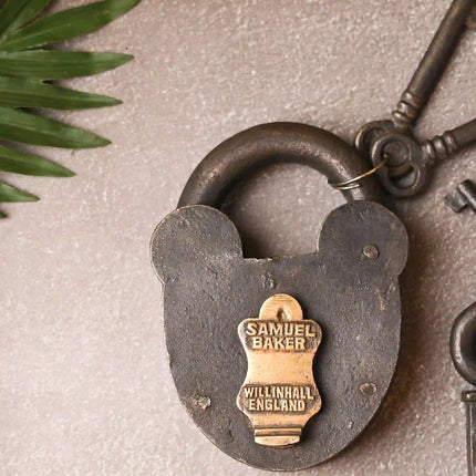 Iron Door Lock With Two Keys