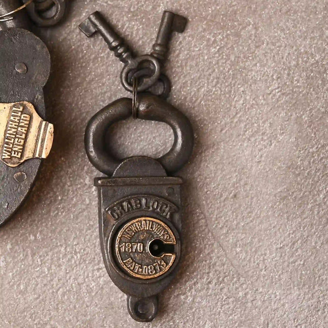 Iron Door Lock With Two Keys