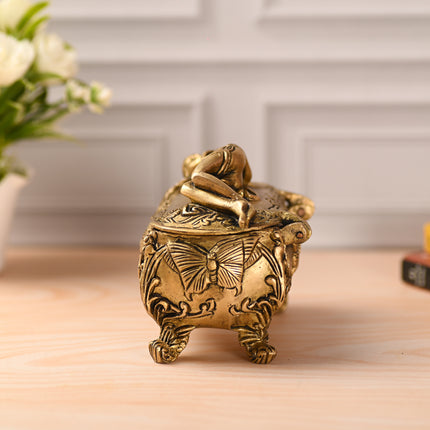 Brass Vintage Jewellery Box (4.5 Inch)