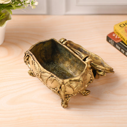 Brass Vintage Jewellery Box (4.5 Inch)