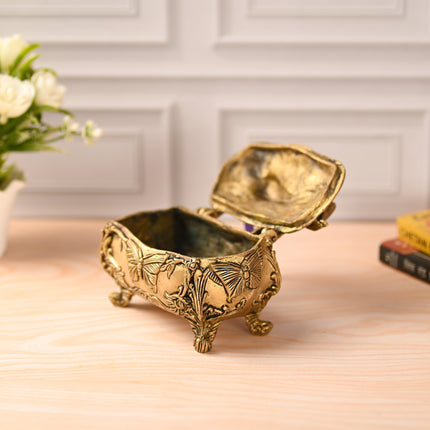 Brass Vintage Jewellery Box (4.5 Inch)