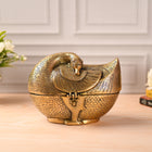 Brass Duck or Swan Shaped Jewellery Box (6 Inch)