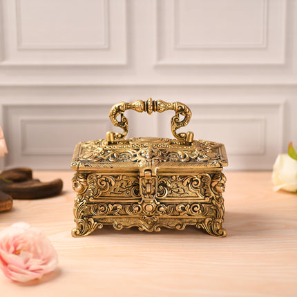 Brass Jewellery Box (4.5 Inch)