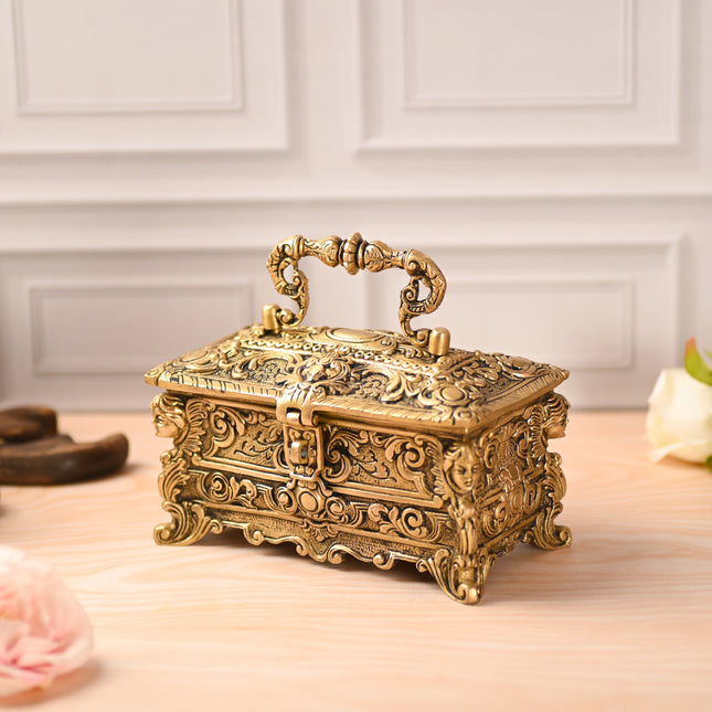 Brass Jewellery Box (4.5 Inch)