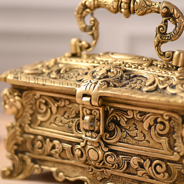 Brass Jewellery Box (4.5 Inch)