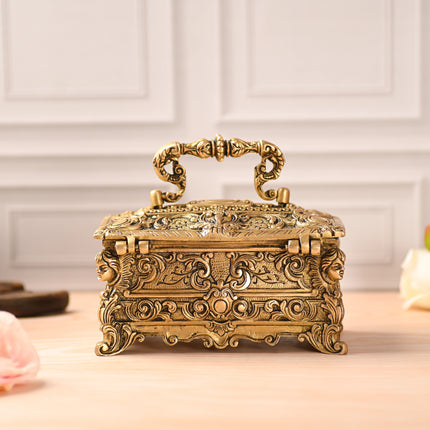 Brass Jewellery Box (4.5 Inch)