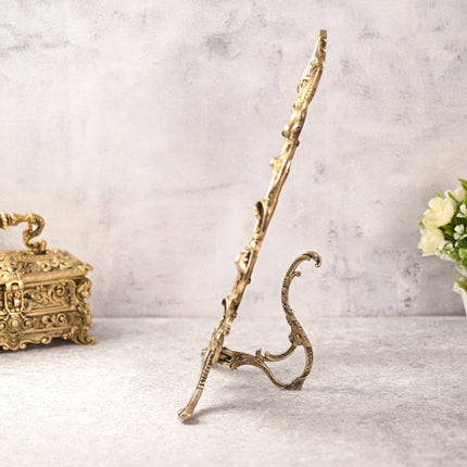 Brass Vintage Photo / Mirror Frame Table Top Decor (16 Inch)