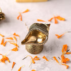 Brass Handcrafted Conch Diya – Traditional Auspicious Decor (1.8 Inch)