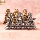 Brass Ganesha, Lakshmi & Saraswati Sitting Lightweight Idols (3 Inch)