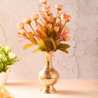 Brass Hand Carved Flower Vase (7.5 Inch)