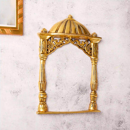 Brass Temple Frame Wall Hanging (10 Inch)