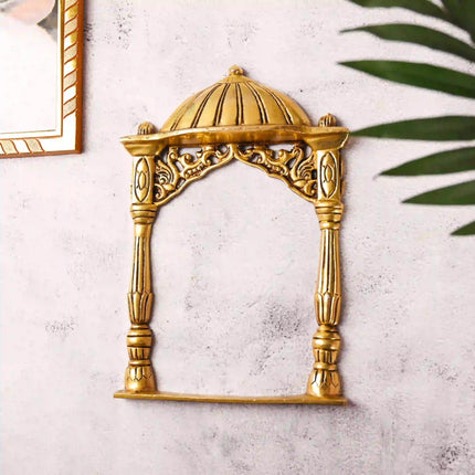 Brass Temple Frame Wall Hanging (10 Inch)